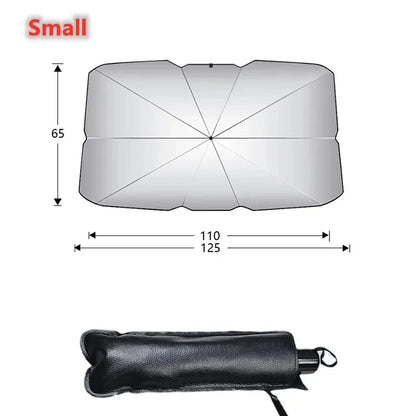 Foldable Car Windshield Sunshade Umbrella – Front Window Sun Protector for Summer