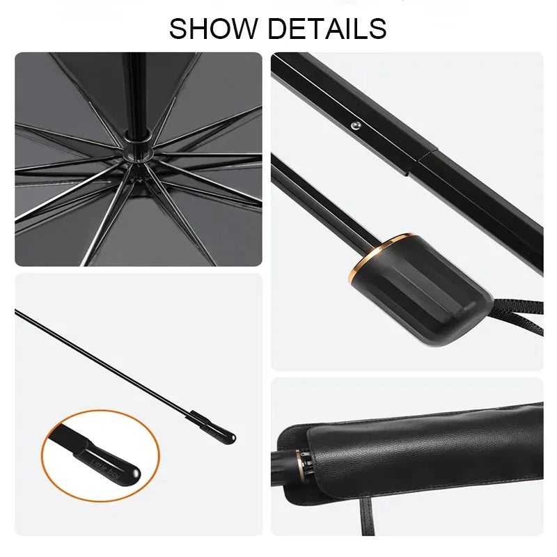 Foldable Car Windshield Sunshade Umbrella – Front Window Sun Protector for Summer