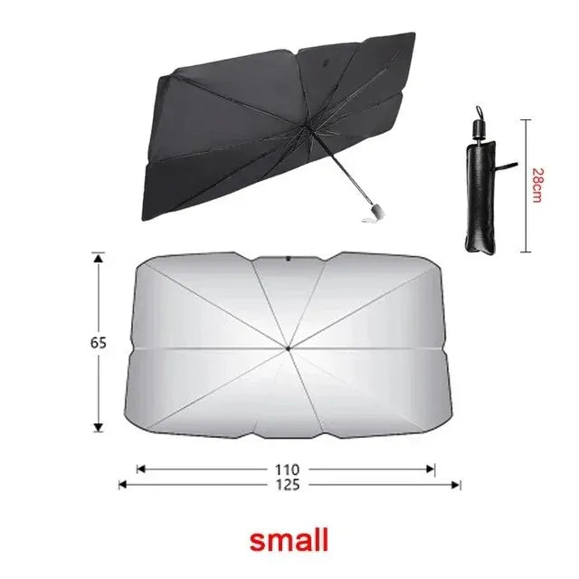Foldable Car Windshield Sunshade Umbrella – Front Window Sun Protector for Summer
