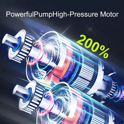 Cordless Tire Inflator Pump – 150PSI, 3x Faster Inflation, Digital Gauge for Car, Motorcycle & Bike