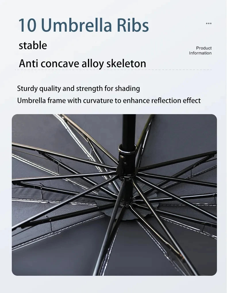 Foldable Car Windshield Sunshade Umbrella – Front Window Sun Protector for Summer