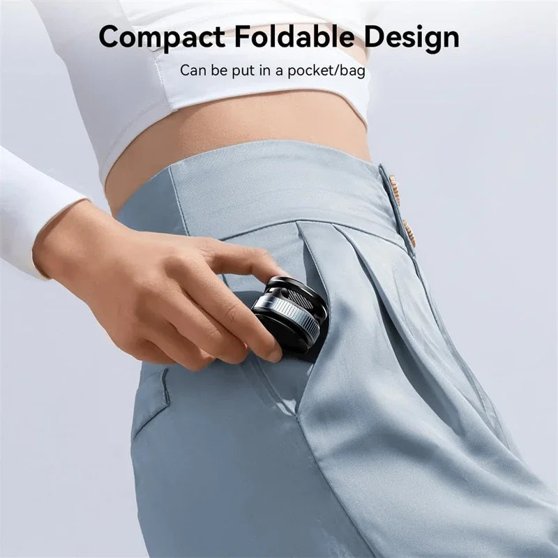 Electric Vacuum Magnetic Car Phone Mount – Foldable Strong Suction Holder for iPhone & Android