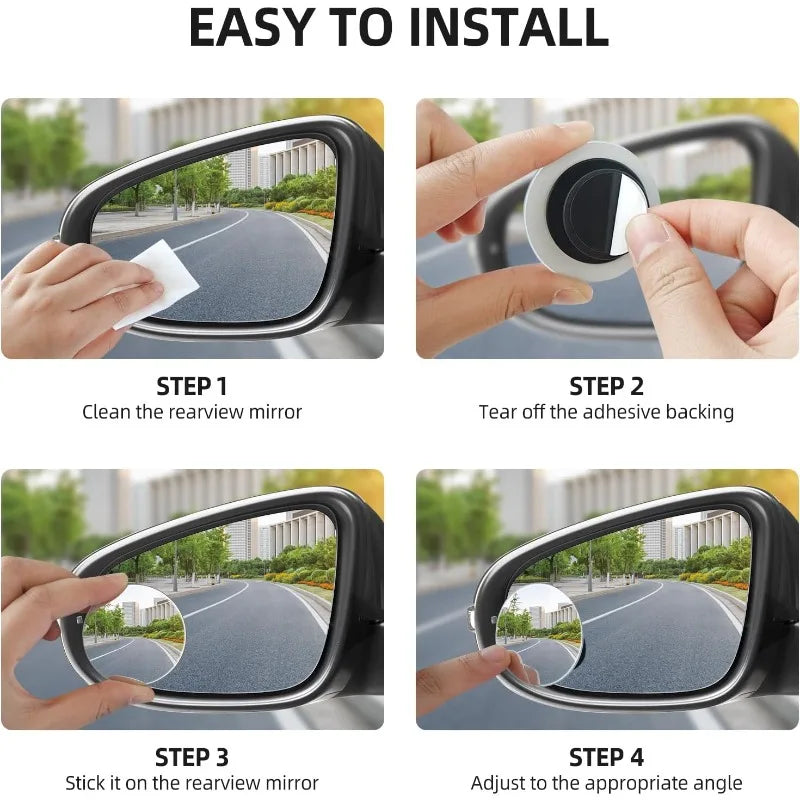 HD Convex Side Blind Spot  Mirrors (2pcs)
