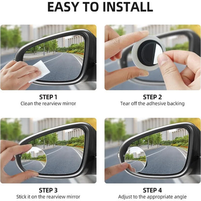 HD Convex Side Blind Spot  Mirrors (2pcs)