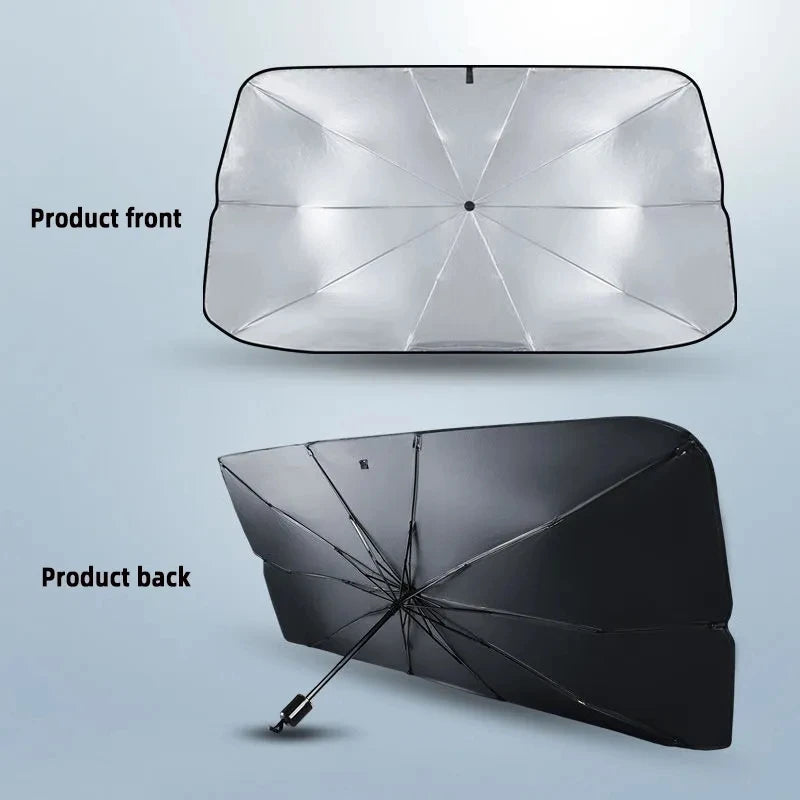 Foldable Car Windshield Sunshade Umbrella – Front Window Sun Protector for Summer