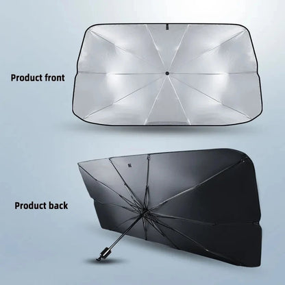Foldable Car Windshield Sunshade Umbrella – Front Window Sun Protector for Summer