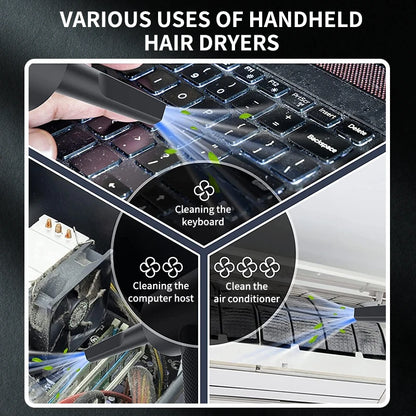 Handheld Car Vacuum Cleaner – 15000PA Cordless, Blow & Suction, Multi-Nozzle for Car, Home & Pet